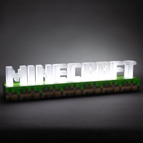 Lámpara Minecraft logo 