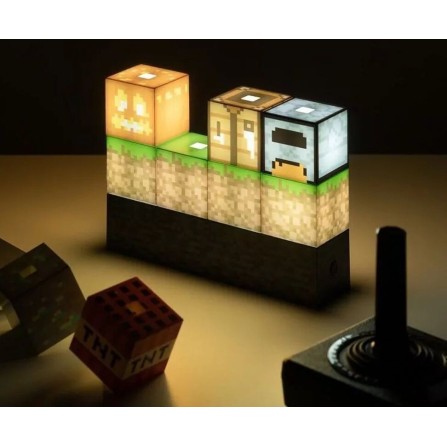 Lámpara Minecraft logo 