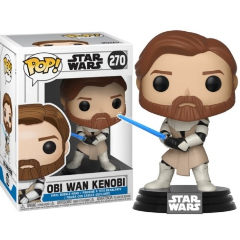 Figura Obi Wan Kenobi Clone War Guerras Clon Funko Pop Star Wars