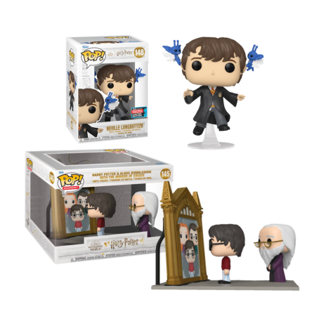 PAck Neville  Cornwall  Pixie Duendes Cornualles NYCC Fall Convention Funko Pop Harry Potter 148 y Espejo Oesed  Erised 145