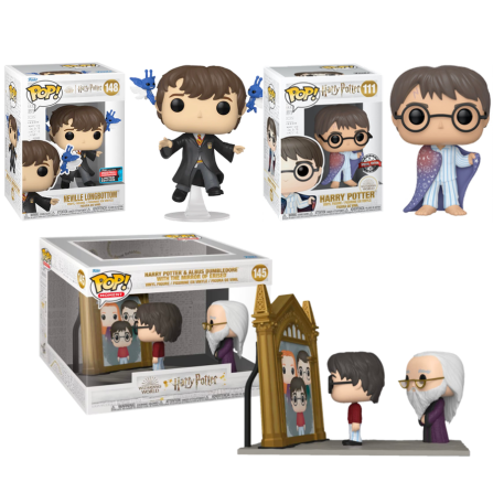 PAck Neville  Cornwall  Pixie Duendes Cornualles NYCC Fall Convention Funko Pop Harry Potter 148 y Espejo Oesed  Erised 145