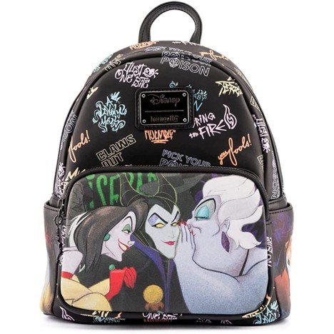 Mochila Cruella Maléfica Club Ursula Sirenita Villains Disney villana Disney Loungefly backpack
