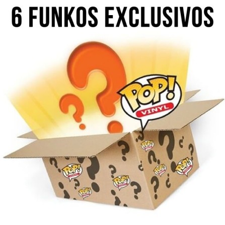 Caja misteriosa 6 Funkos :  1 Chase, 1 exc GITD, 1 Convención no cambio devolución