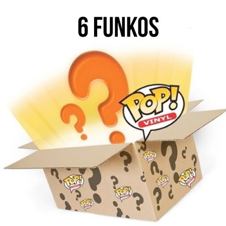 Caja misteriosa 6 Funkos :  1 Chase, 1 exc flocked, 1 Convención no cambio devolución
