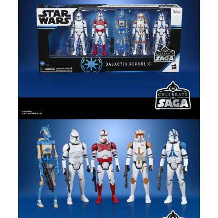 Pack 5 figuras  Jedi Order   Celebration Saga  Star Wars Saga