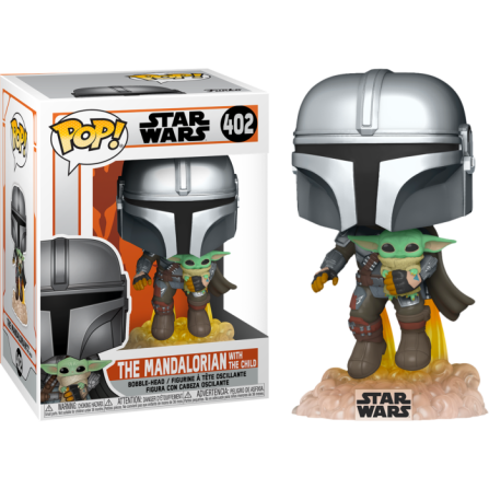 The Child  Mandalorian with frog rana Pop Funko Vinyl Star Wars Baby Yoda 379