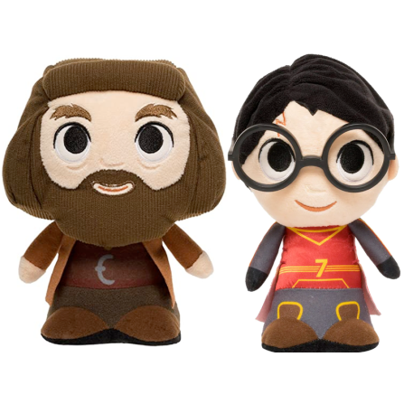 PAck 2 Peluche Harry Quidditch Funko Plushie Harry Potter y Hagrid