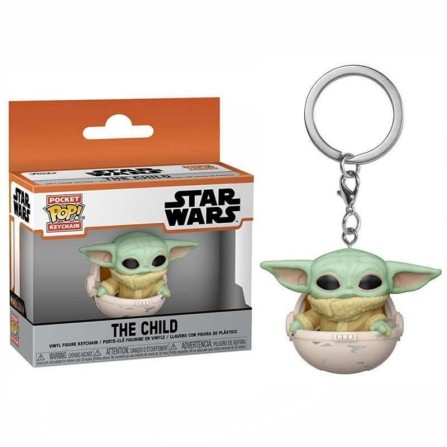 Llavero Child Baby Yoda with cup Mandalorian  Star Wars  funko Pop   funko  keychain