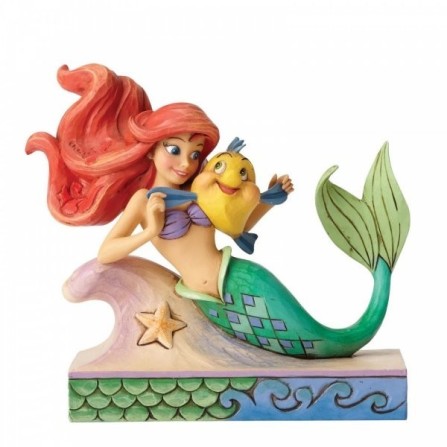 Figura Ariel y Flounder Friends Sirenita  Disney